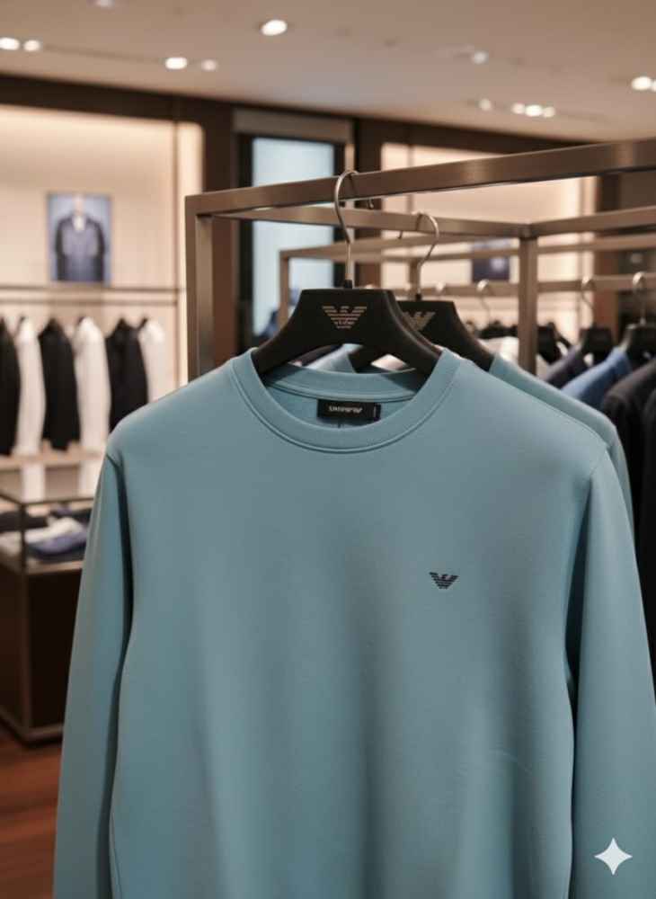 Armani Exchange Blue Premium Quality Sweatshirt-2