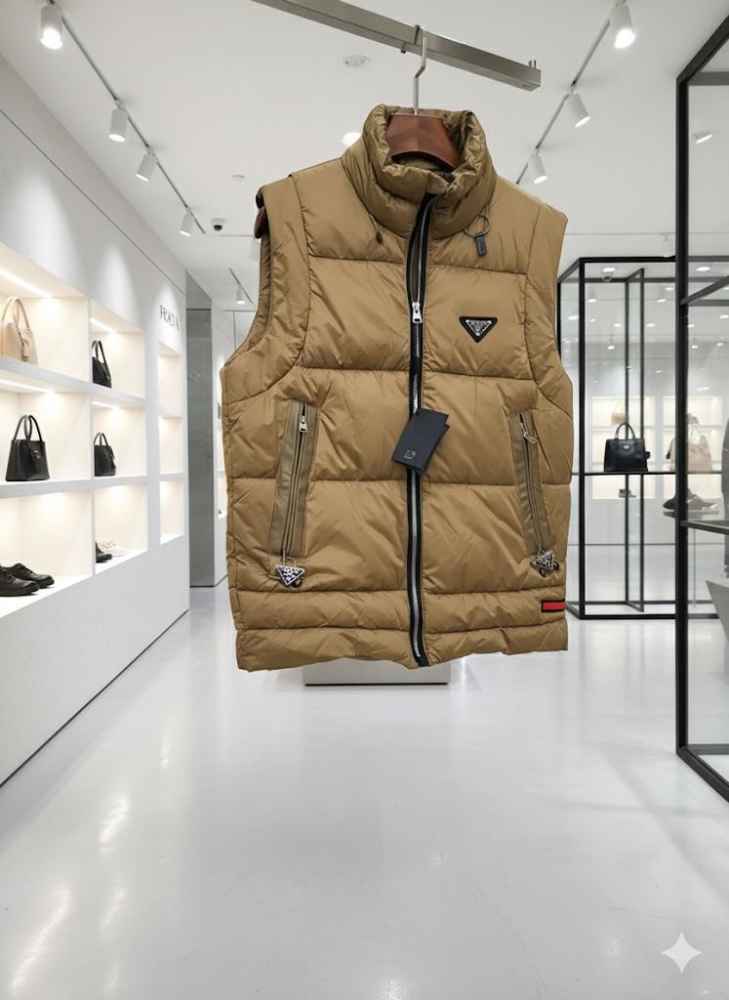 Prada Brown Premium Quality Half Jacket-thumb-1