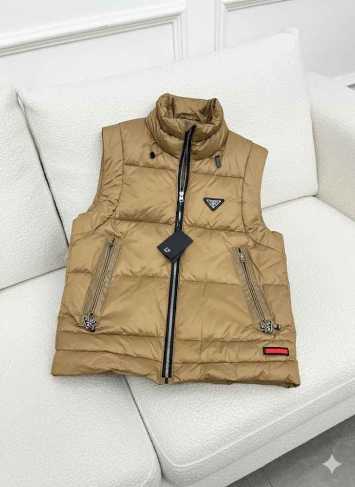 Prada Brown Premium Quality Half Jacket-thumb-2