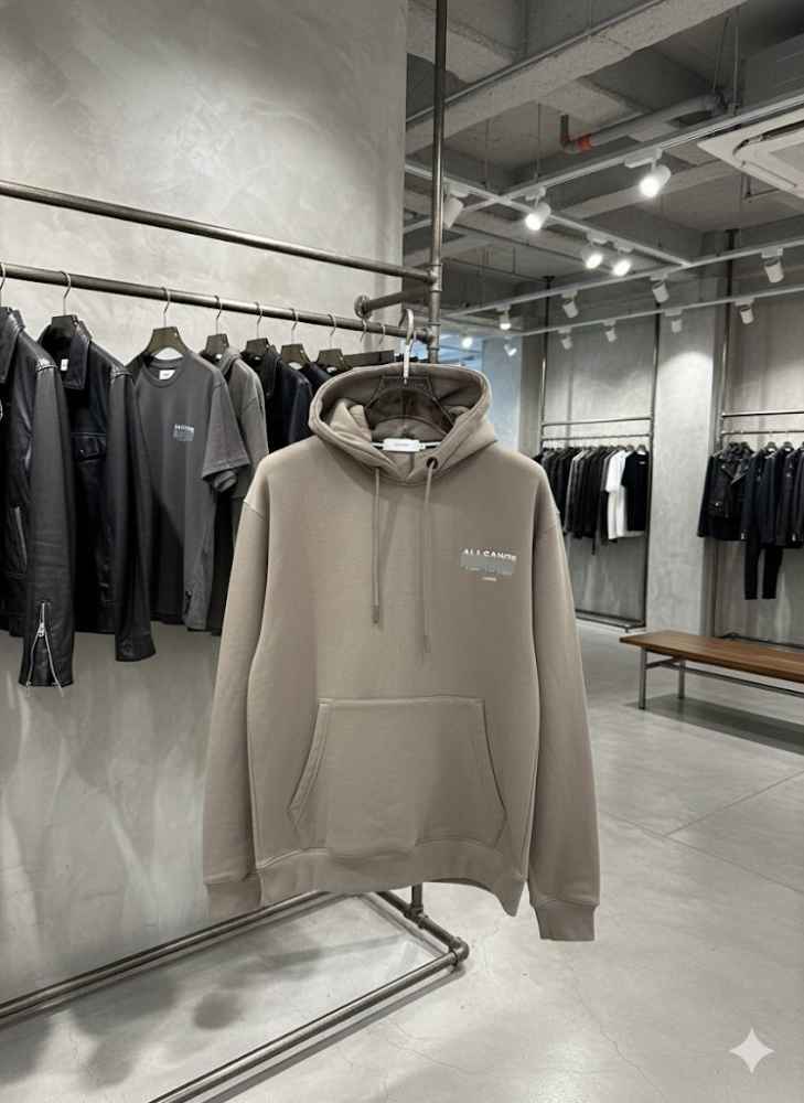 All Saints Grey Premium Quality Hoodie-4