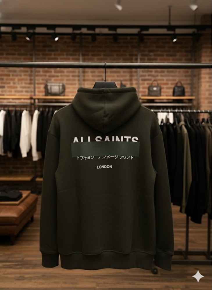 All Saints Black Premium Quality Hoodie-thumb-1