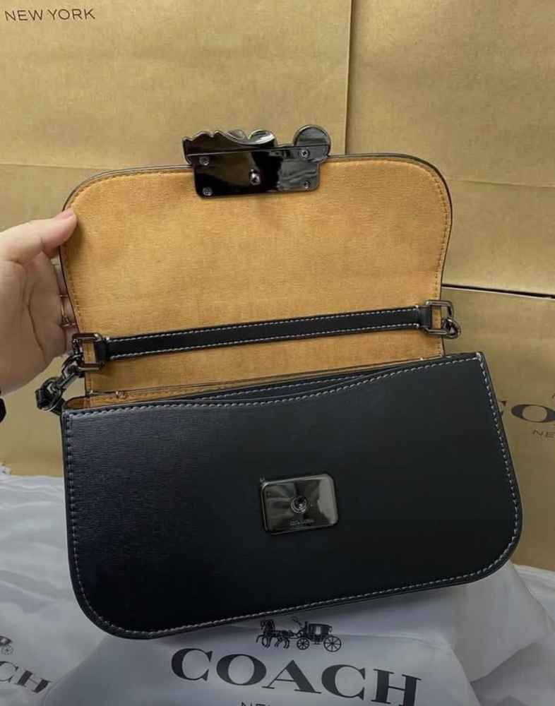 Coach Harper Black Saddle Shoulder Bag-1