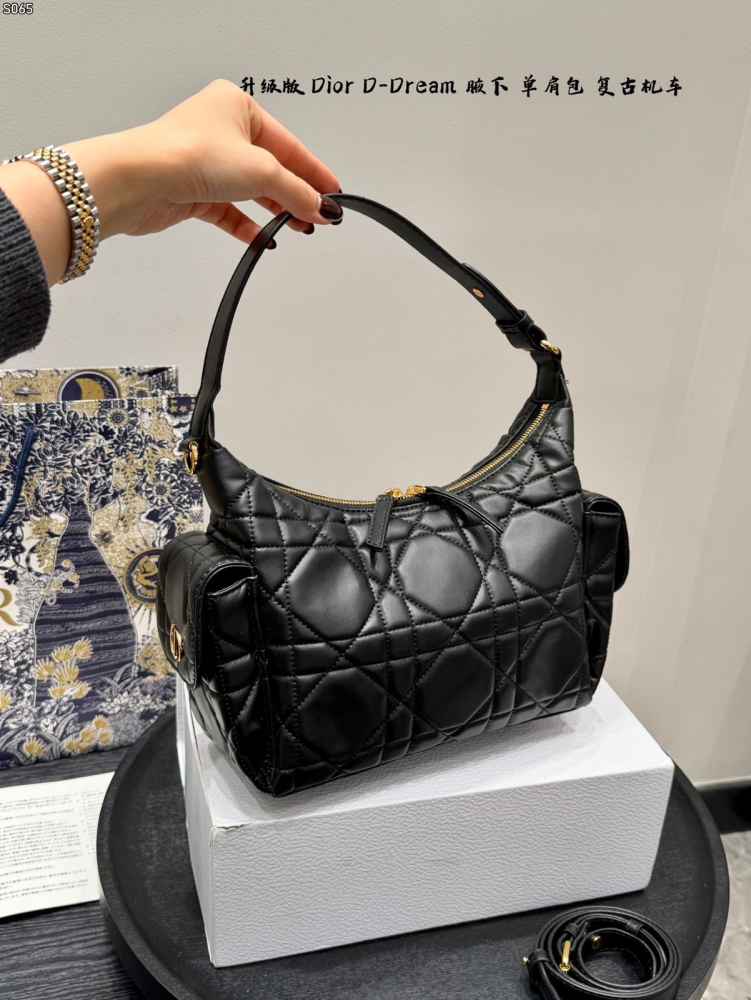 Christian Dior D-Dream Black Shoulder Bag-1