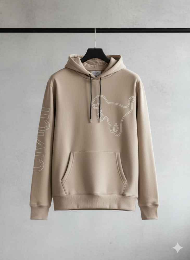 Coach Beige Premium Quality Hoodie-thumb-3