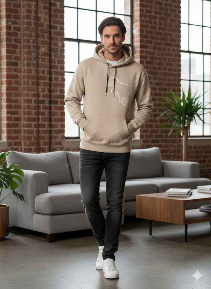 Coach Beige Premium Quality Hoodie-thumb-4