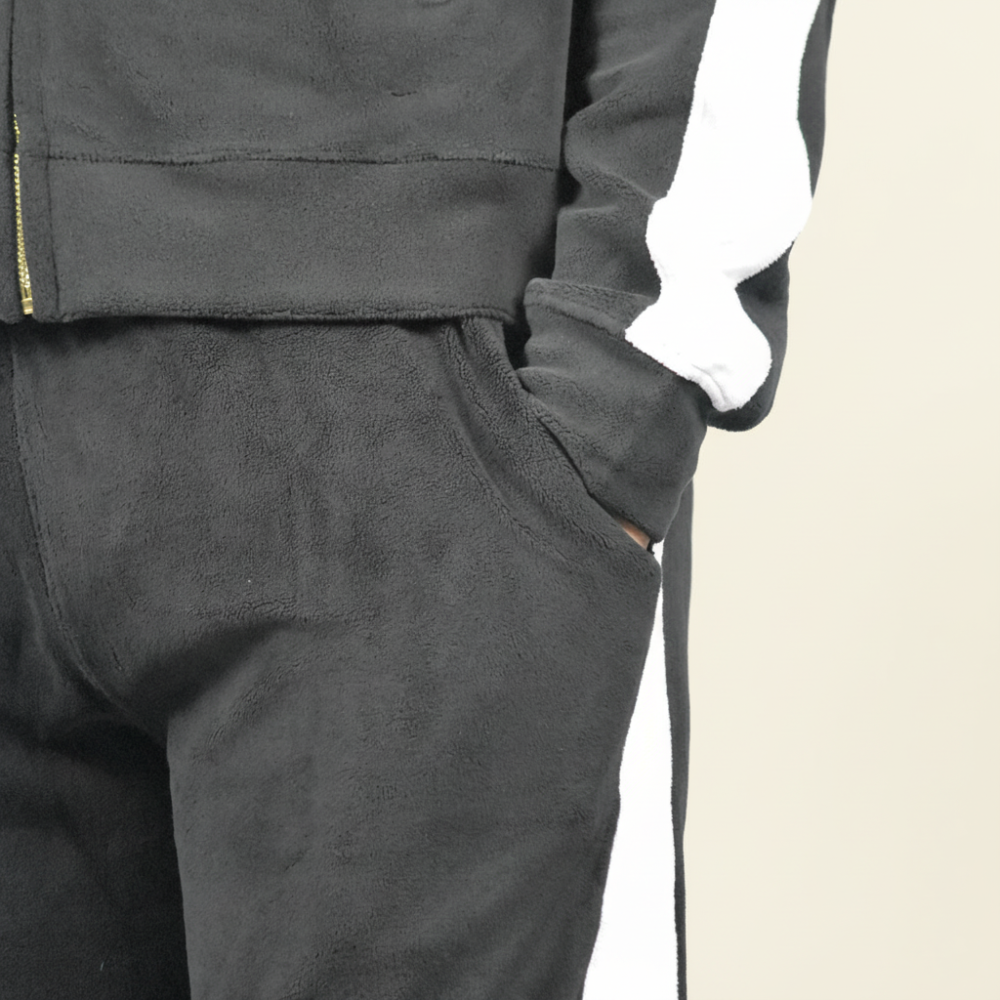 Zara Black & White Premium Quality Tracksuit-4