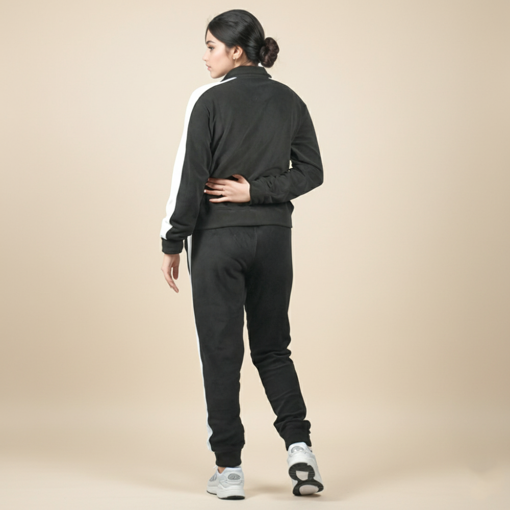 Zara Black & White Premium Quality Tracksuit-3