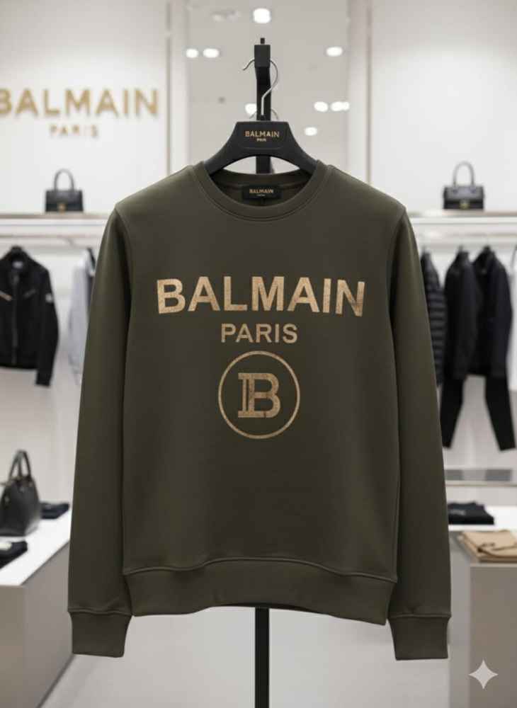 Balmain Green Premium Quality Sweatshirt-thumb-2