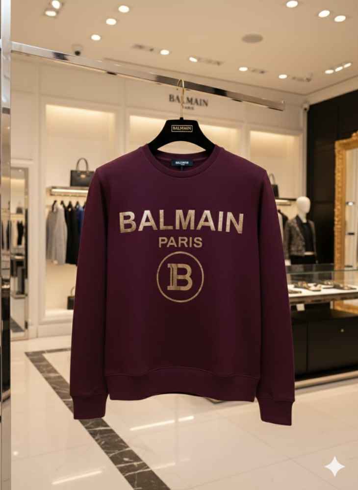 Balmain Wine Premium Quality Sweatshirt-thumb-1