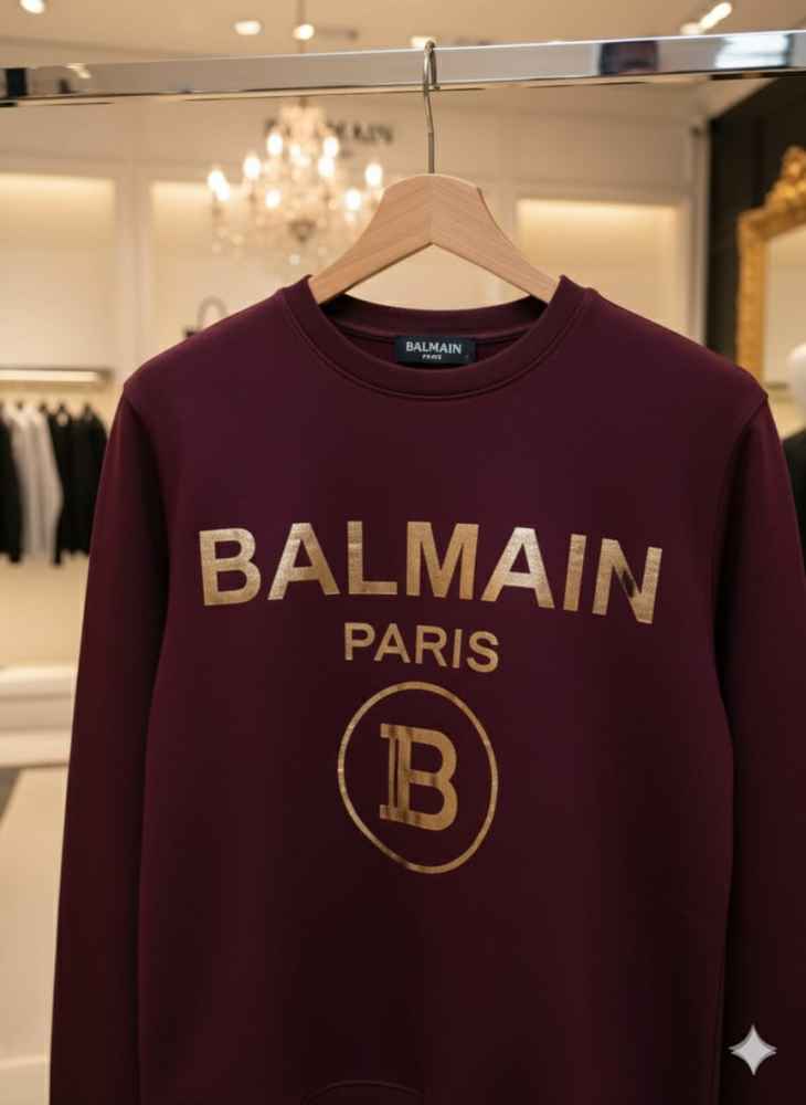Balmain Wine Premium Quality Sweatshirt-thumb-2