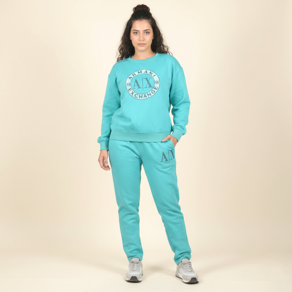 Armani Exchange Sky Blue Premium Quality Tracksuit-2