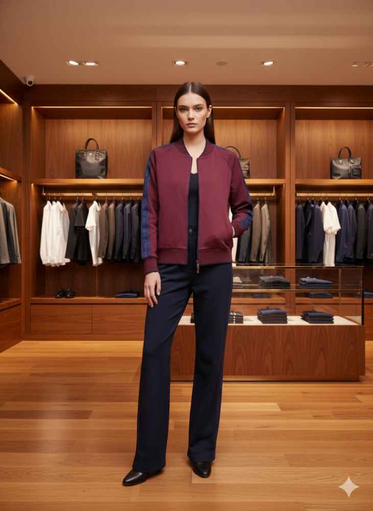 Armani Exchange Wine Premium Quality Jacket-1