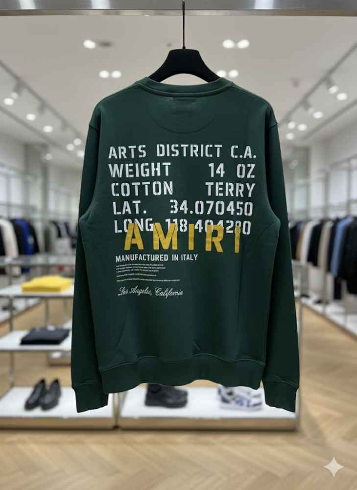 Amiri Green Premium Quality Sweatshirt-1