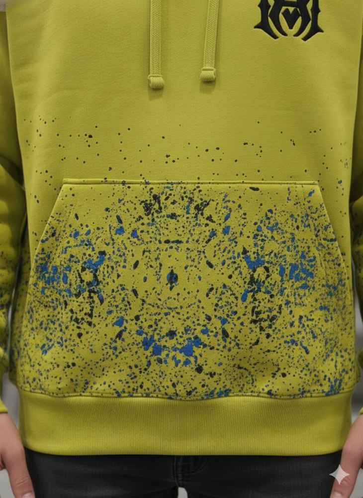 Amiri Green Premium Quality Hoodie-thumb-2