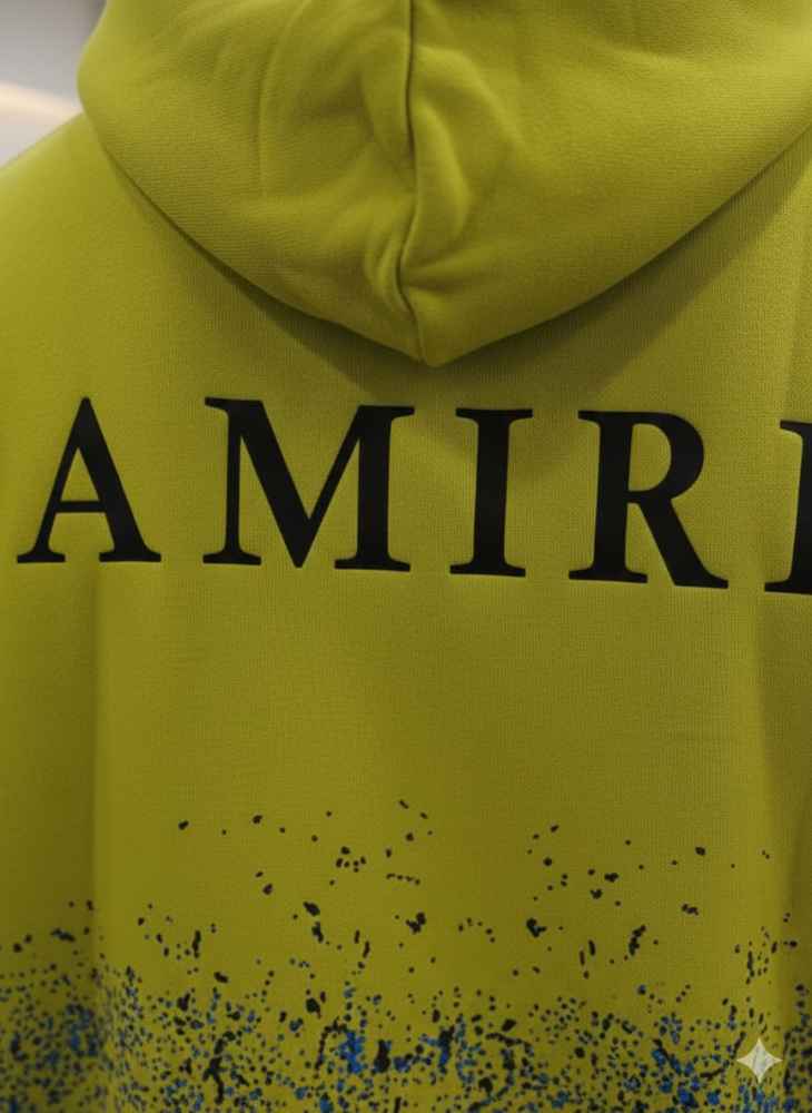 Amiri Green Premium Quality Hoodie-thumb-3