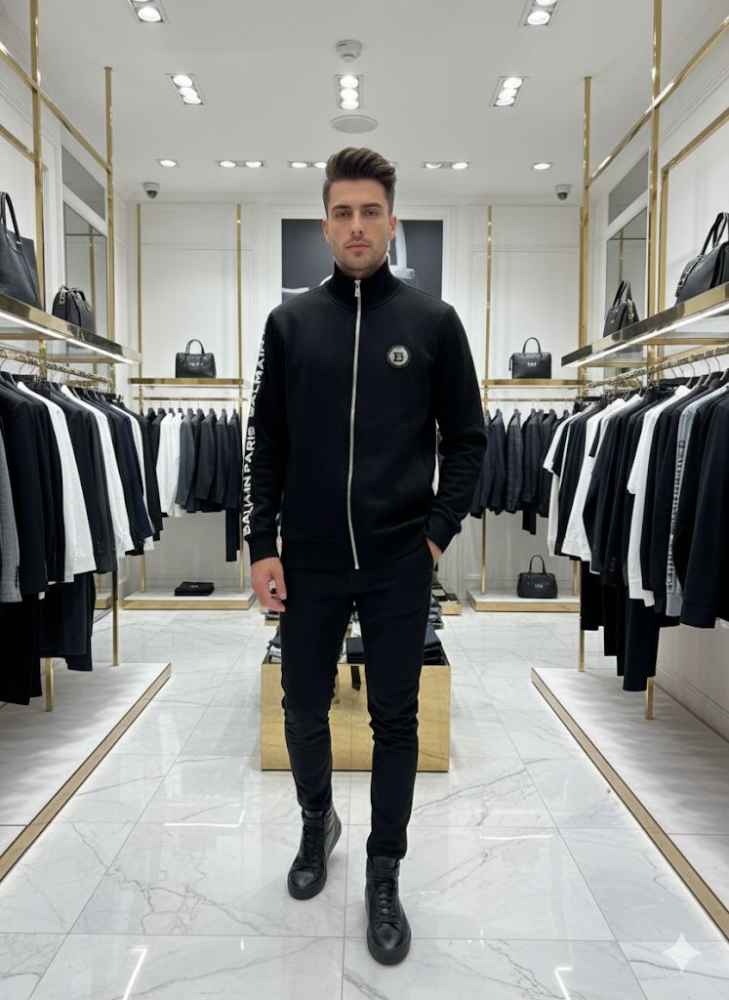 Balmain Black Premium Quality Zipper-2