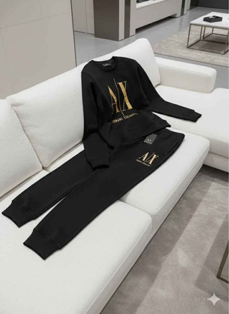 Armani Exchange Black Premium Quality Tracksuit-thumb-2