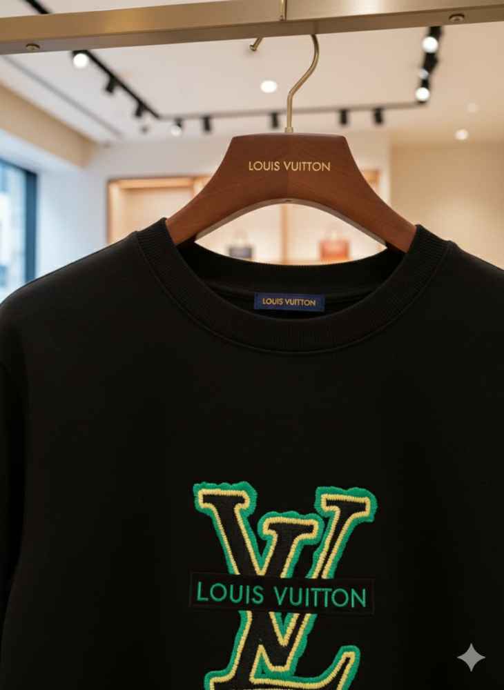 Louis Vuitton Black Premium Quality Sweatshirt-6
