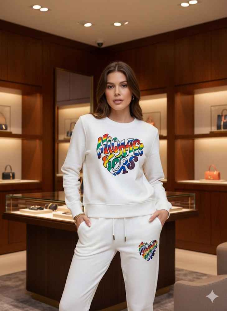 Michael Kors White Premium Quality Tracksuit-thumb-2