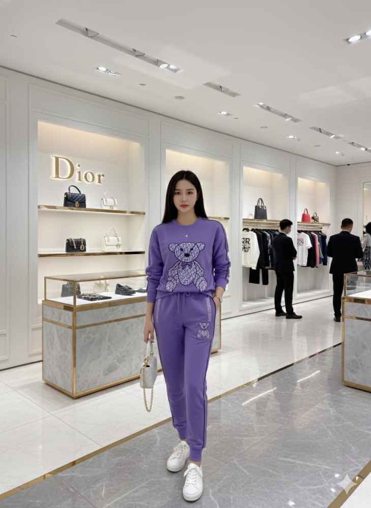 Dior Purple Premium Quality Tracksuit-thumb-1