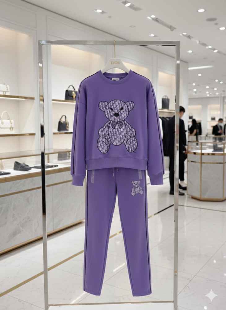 Dior Purple Premium Quality Tracksuit-thumb-3