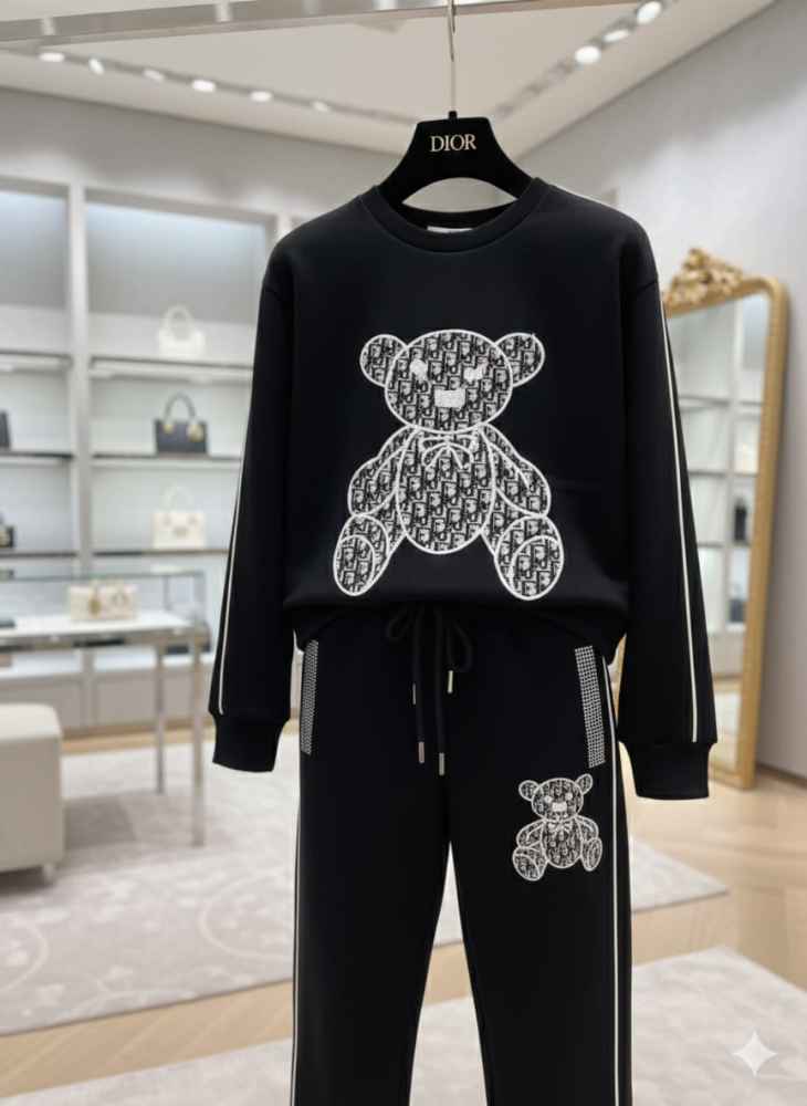 Dior Black Premium Quality Winter Tracksuit-thumb-1