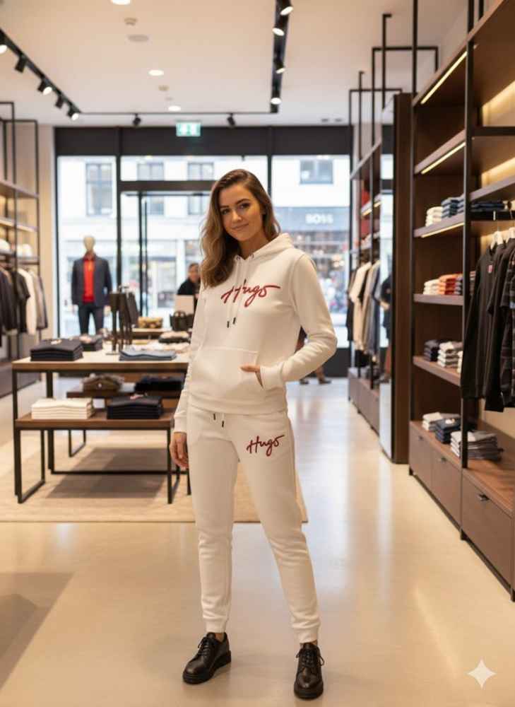 Hugo Boss Cream Premium Quality Winter Tracksuit-1