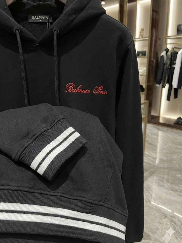 Balmain Black Premium Quality Hoodie-4