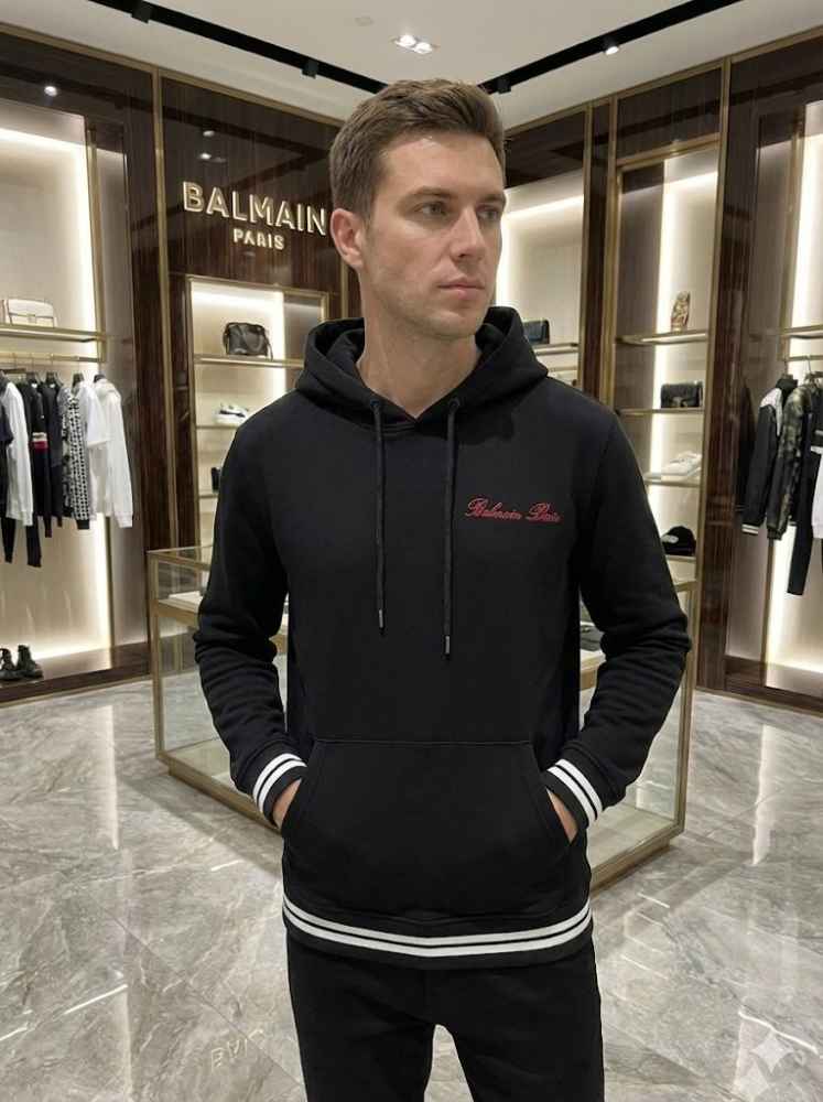 Balmain Black Premium Quality Hoodie-2