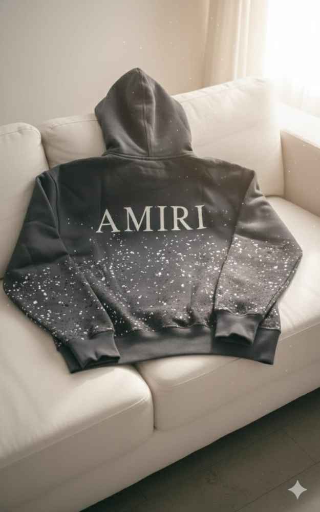 Amiri Dark Grey Premium Quality Hoodie-3