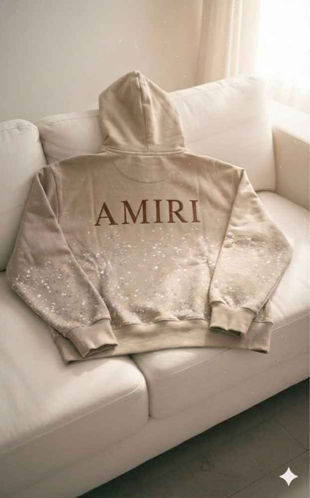 Amiri Beige Premium Quality Hoodie-4