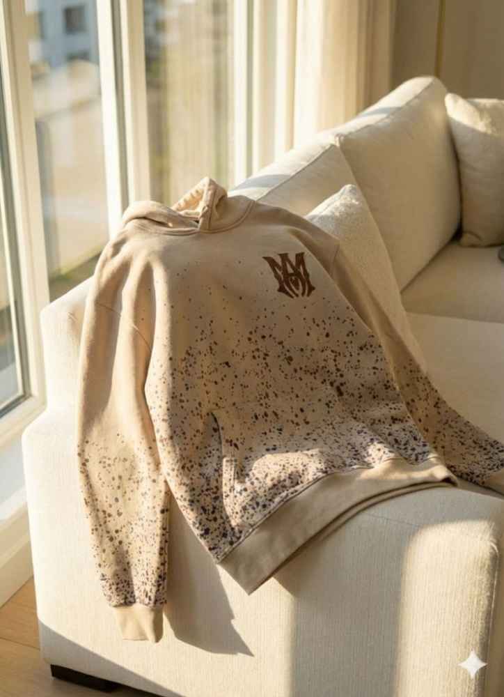Amiri Beige Premium Quality Hoodie-3