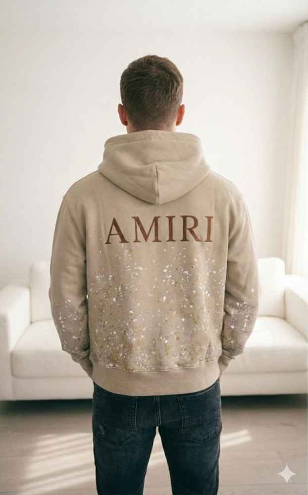 Amiri Beige Premium Quality Hoodie-1