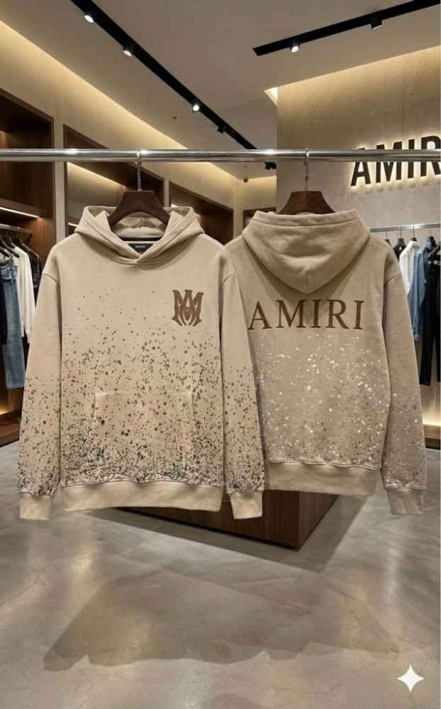Amiri Beige Premium Quality Hoodie-5