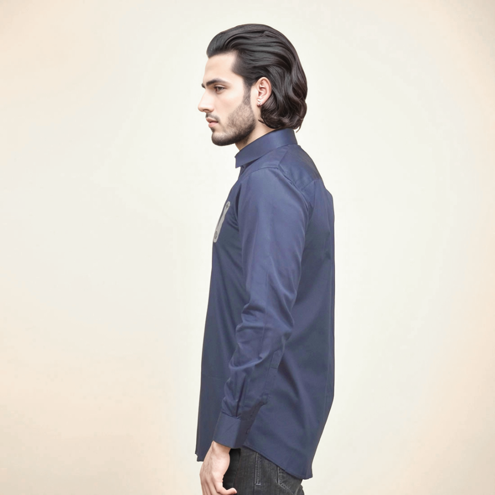 Louis Vuitton Blue Premium Quality Shirt-2