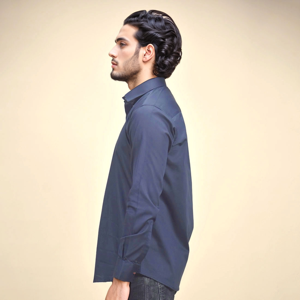 Gucci Embroidered logo Blue Premium Luxury Shirt-2