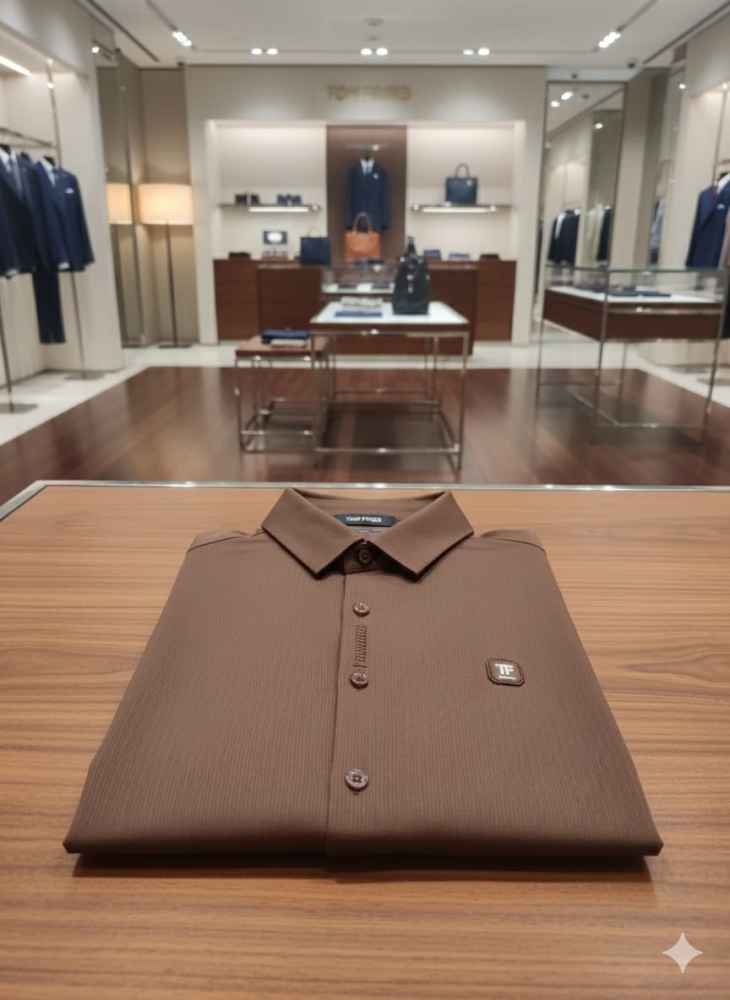 Tom Ford Dark Brown Premium Quality Shirt-2