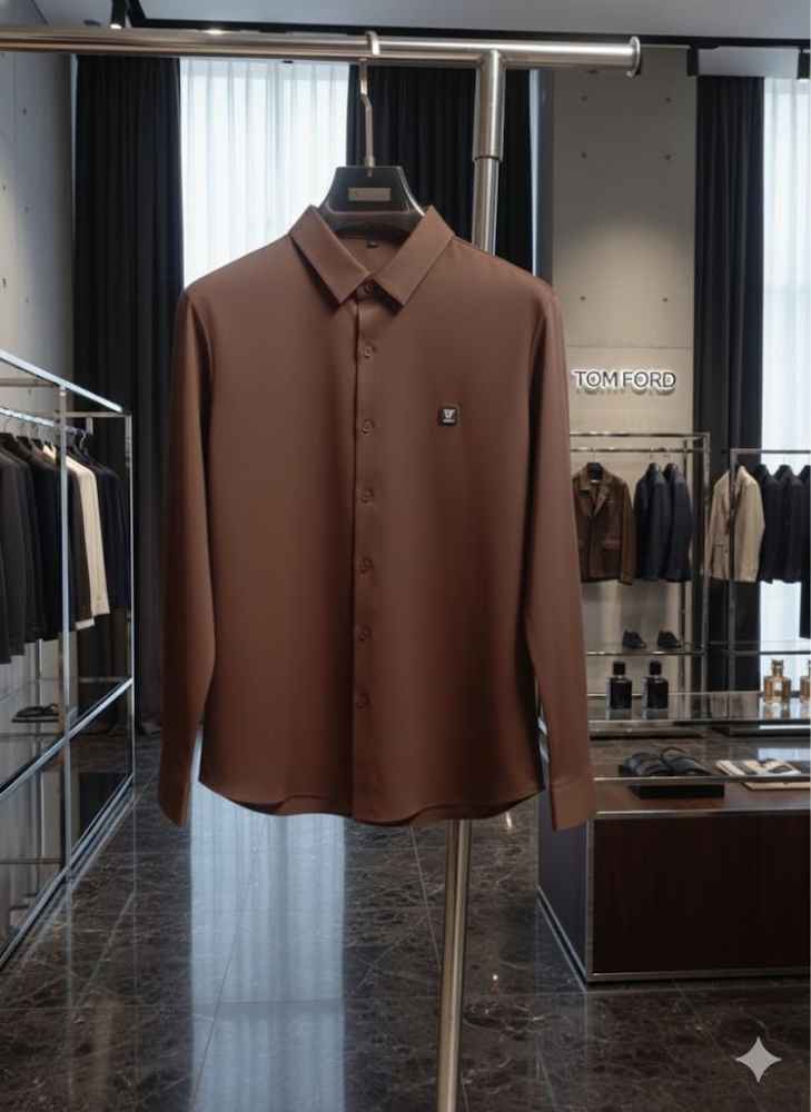 Tom Ford Dark Brown Premium Quality Shirt-1