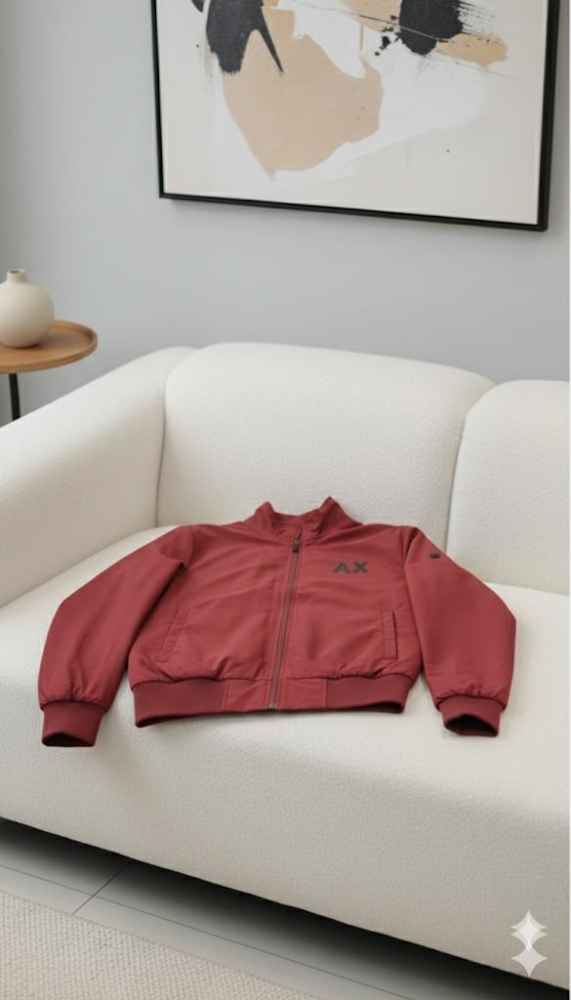 Armani Exchange Wine Premium Quality Bomber Jacket-3