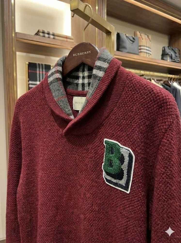 Burberry Wine Premium Quality Sweatshirt-thumb-2