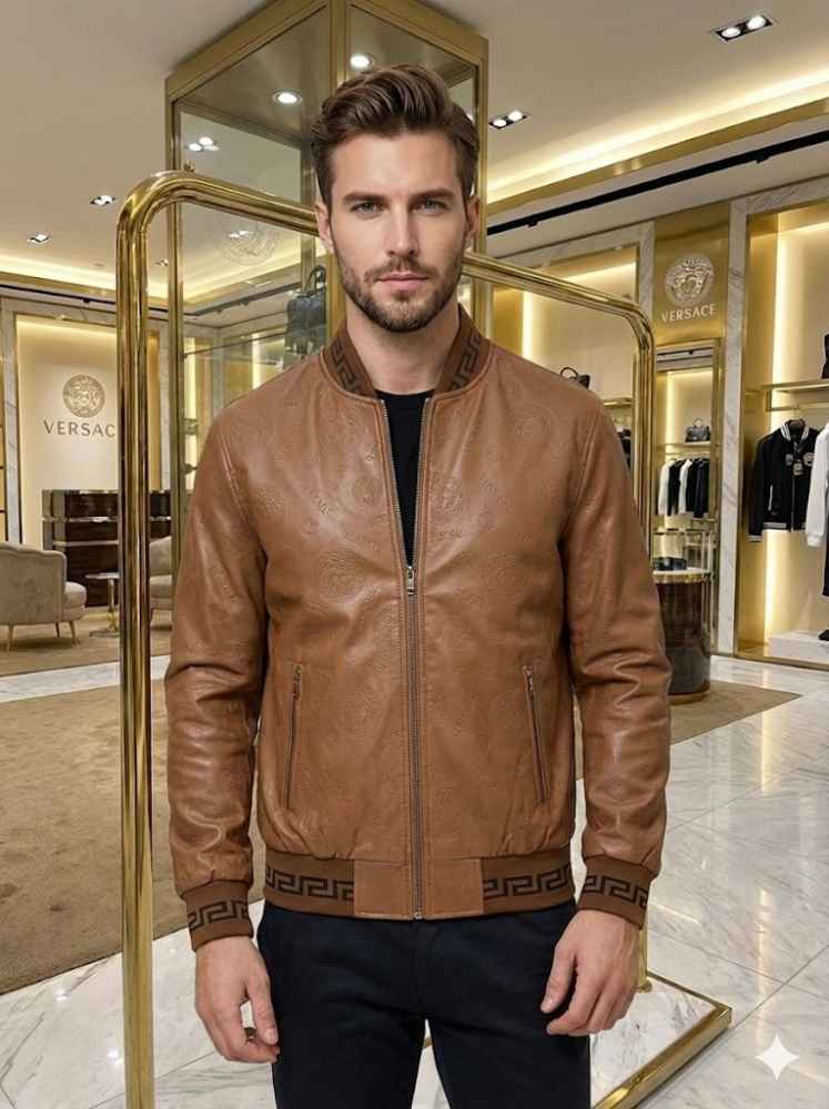 Versace Brown Imported Exclusive Premium Quality Jacket-1