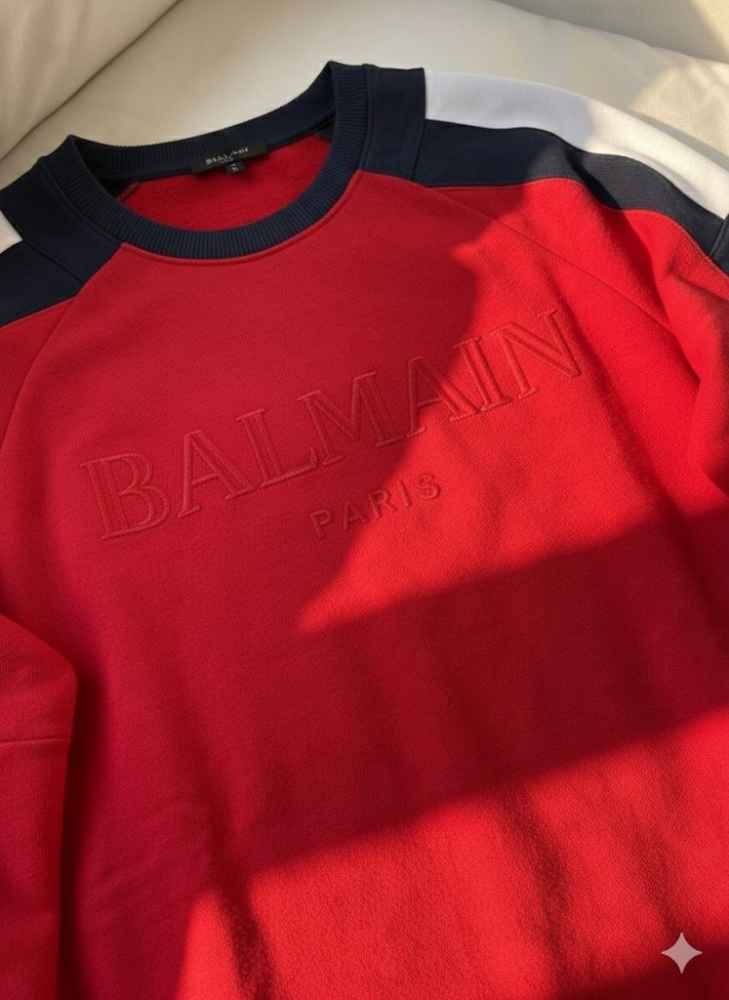 Balmain Red Premium Quality Sweatshirt-thumb-2