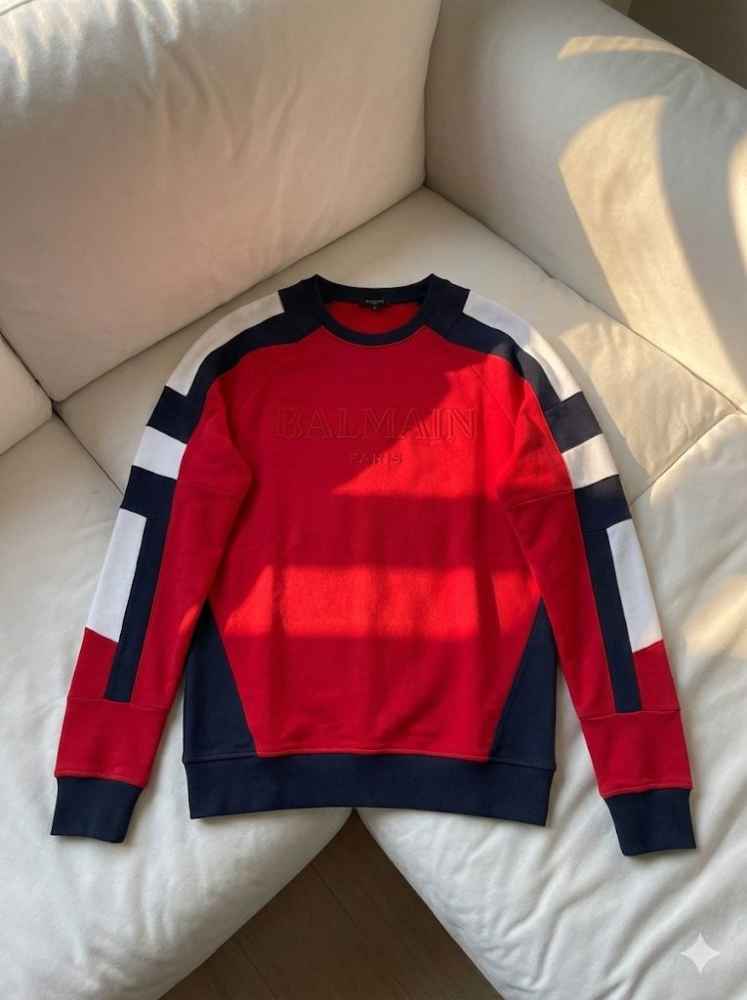 Balmain Red Premium Quality Sweatshirt-thumb-1
