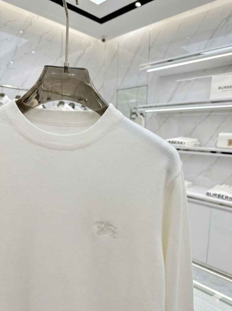 Burberry White Premium Quality Sweatshirt-thumb-1