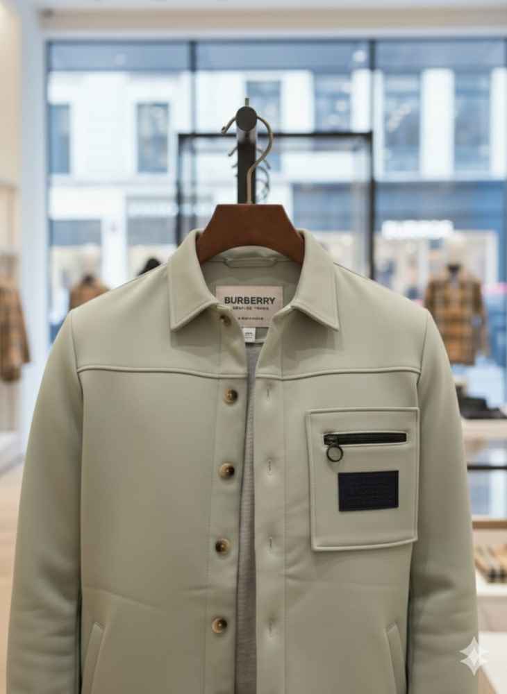 Burberry Grey Premium Quality Warm Shirt-2