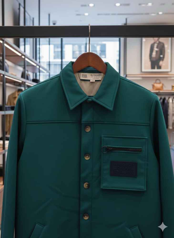 Burberry Green Premium Quality Warm Shirt-3