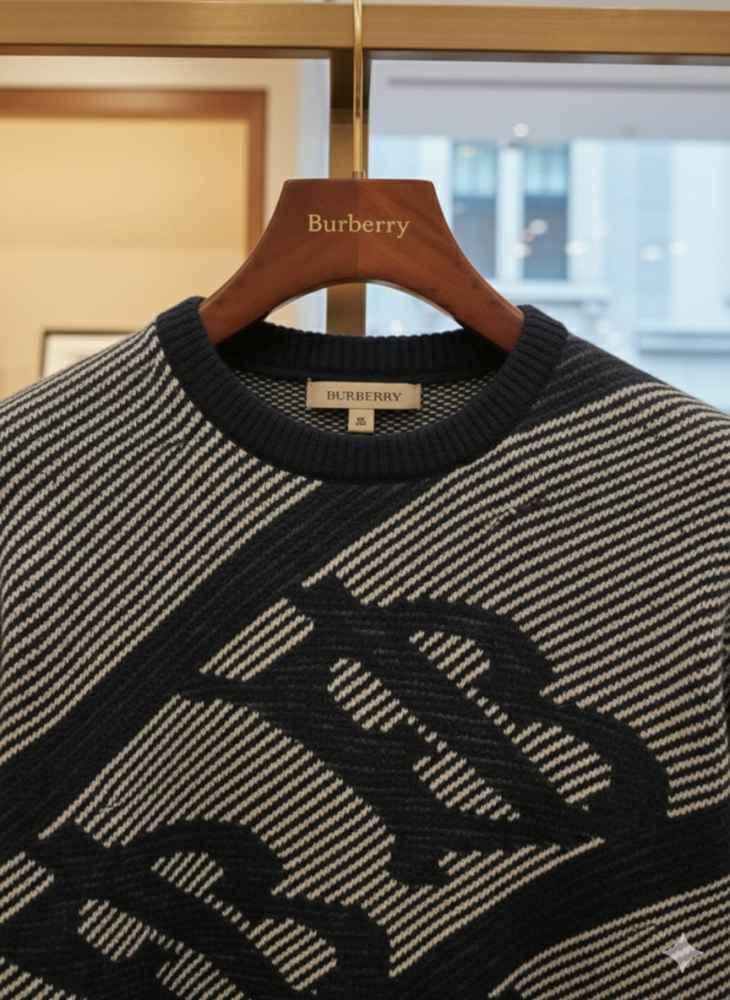 Burberry Grey Authentic Quality Pullover-2