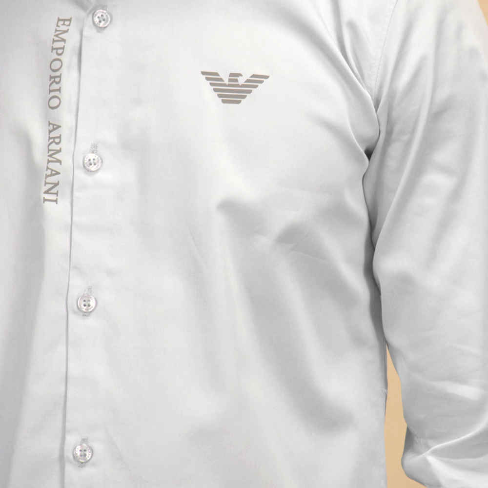 Emporio Armani White Premium Quality Shirt-thumb-4