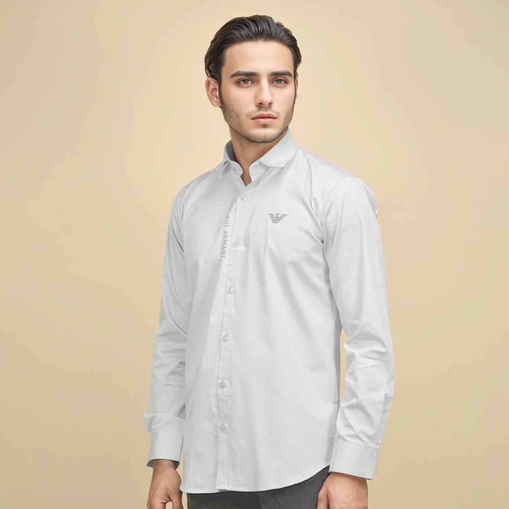 Emporio Armani White Premium Quality Shirt-thumb-0