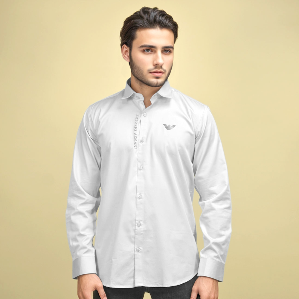 Emporio Armani White Premium Quality Shirt-thumb-1